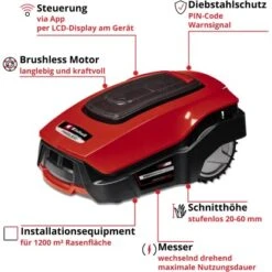 Einhell Mähroboter Freelexo 1200 LCD BT 12 Einhell Mähroboter Freelexo 1200 LCD BT -Gartengerätegeschäft 4006825653441 2171 03