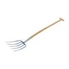 LUX Laub- Und Kompostgabel 5 Rundzinken Mit Eschen-T-Stiel